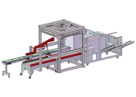 Taschen-Verpackungsmaschine mit parallelem Manipulator für Karton
