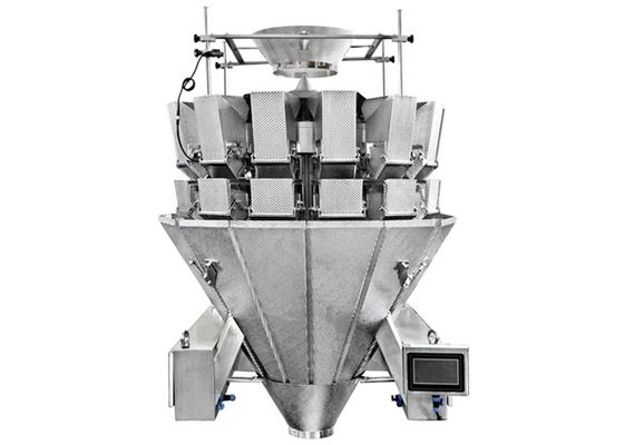Vollautomatische Schalen-Verpackmaschine mit Multihead-Wäger für Verpackenimbiss-Nahrungsmittel, Süßigkeit