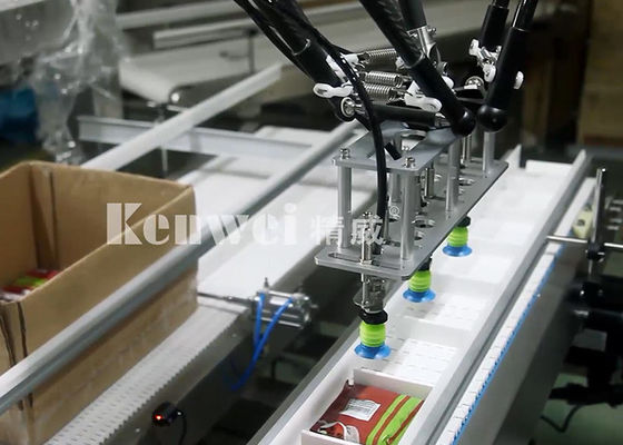 Taschen-Verpackungsmaschine mit parallelem Manipulator für Karton