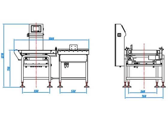 Transportation 30PCS 30kg Check Weigher Machine