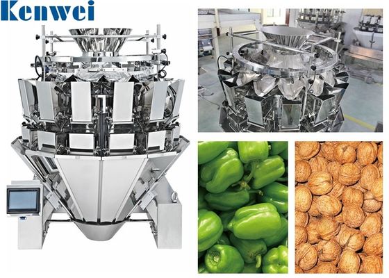 Feeding Control 14 Heads Weigher For Onion Tomato